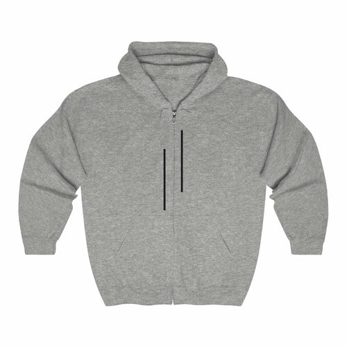 Mens Unmatched Stripes Zip Up Hoodie